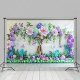 Lofaris Dreamy Floral Willow Nature Spring Photo Backdrop